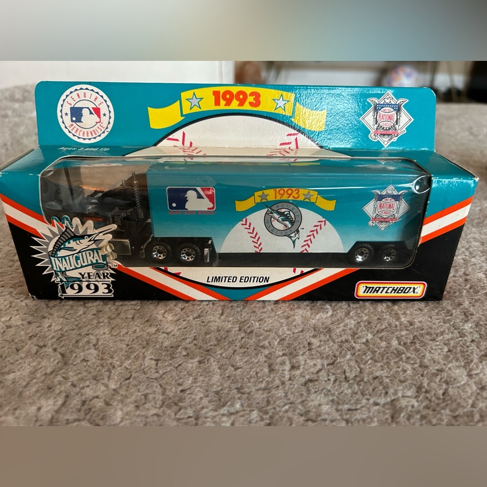 Collectible Matchbox MLB vehicles - Rockies and Marlins